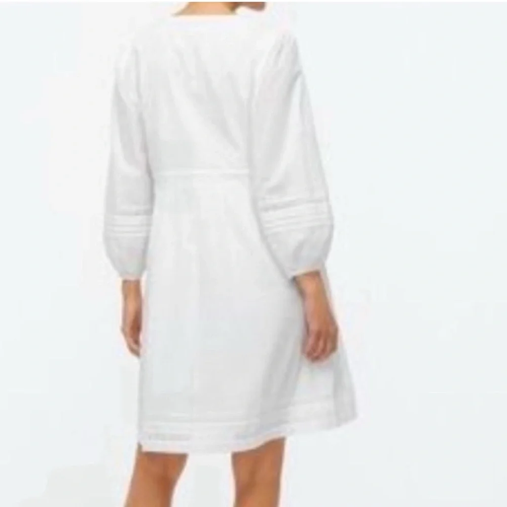 J.Crew V-neck Mini dress with Crochet trim